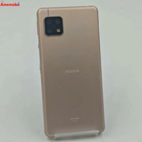 【中古】AQUOS sense5G 64GB ピンク SHG03 AU版SIMフリー 極美品