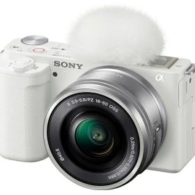 【展示品】 SONY VLOGCAM ZV-E10Y-W(ホワイト) ダブルズームレンズキット