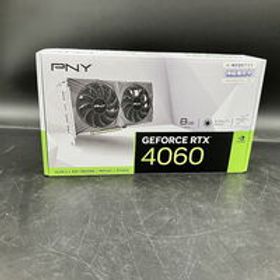 中古 PNY GeForce RTX 4060 8GB VERTO ダブルファン VCG40608DFXPB1（RTX4060 8GB） 3480038812 状態： Bランク
