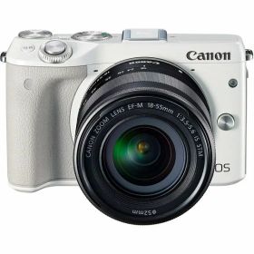【中古】キヤノン Canon EOS M3 レンズキット ホワイト EOSM3WH-1855ISSTMLK