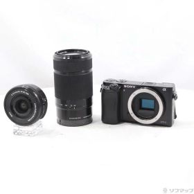 【中古】SONY(ソニー) α6000 ILCE-6000Y ブラック ダブルズームレンズキット 【198-ud】
