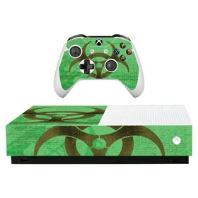 MightySkins Skin for Microsoft Xbox One S All-Digital Edition - Biohazard | Protective, Durable, and Unique Vinyl Decal wrap Cover | Easy to Apply, Re