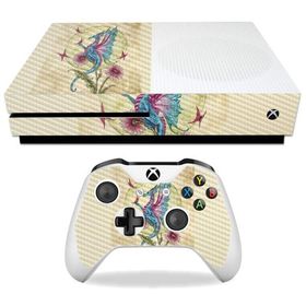 MIGHTY SKINS MightySkins Carbon Fiber Skin for Microsoft Xbox One S - Dragon Daydream | Protective, Durable Textured Carbon Fiber Finish | Easy to App