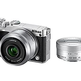 【中古】Nikon ミラーレス一眼 Nikon1 J5 ダブルレンズキット シルバー J5WLKSL