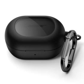 SURITCH ケース 対応 Bose New QuietComfort Earbuds (2024),耐衝撃 磁気ロック式 保護ケース ヘッドホンカバー クリーニングキット＆ワイヤレス充電対応＆カラビナキーホルダー付き，ブラック