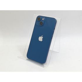 【中古】Apple au 【SIMフリー】 iPhone 13 512GB ブルー MLNT3J/A【大宮東口】保証期間１ヶ月【ランクC】