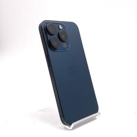 【最速発送】 iPhone 15 Pro 128GB ブルーチタニウム docomo 白ロム【難有】 84%