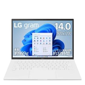 LG｜エルジー ノートパソコン LG gram スノーホワイト 14ZB90R-MR54J1 [14.0型 /Windows11 Home /intel Core i5 /メモリ：8GB /SSD：512GB /Office Home and Business /2023年4月モデル]