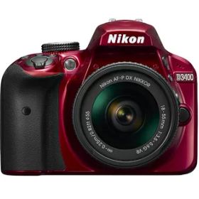 【中古】 Nikon デジタル一眼レフカメラ D3400 AF-P 18-55 VR レンズキット レッド D3400LKRD