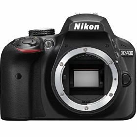 【中古】Nikon デジタル一眼レフカメラ D3400 ボディ ブラック D3400BK クリーニング クロス付き