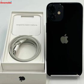 【中古】iPhone12 mini 64GB ブラック MGA03J/A SoftBank版SIMフリー ジ