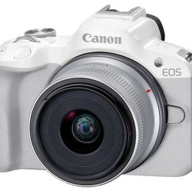 CANON デジタル一眼カメラ EOS R50 RF-S18-45 IS STM レンズキット [ホワイト]