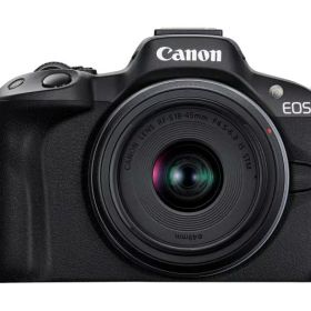 【中古】 Canon ミラーレス一眼カメラ EOS R50 標準ズームレンズキット(RF-S18-45) ブラック/APS-C/約375g EOSR50BK-1845ISSTMLK 当店保証30日間 人気 ミラーレス 一眼レフ 交換レンズ カメラ