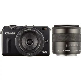 【中古】キヤノン Canon EOS M2 ダブルレンズキット ブラック