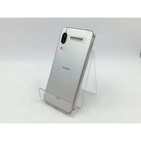 【中古】SHARP au 【SIMロック解除済み】 AQUOS sense3 シルバーホワイト 4GB 64GB SHV45【千葉】保証期間１ヶ月【ランクB】