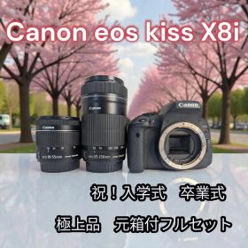 【極上品】Canon EOS Kiss X8i ダブルズームキット 豪華セット