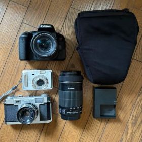 Canon EOS Kiss X9i レンズキッド/フィルムカメラ、コンデジ付き