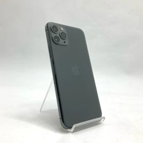 【全額返金保証】【最速発送】 iPhone 11 Pro 64GB ミッドナイトグリーン au 白ロム 動作確認済 75%