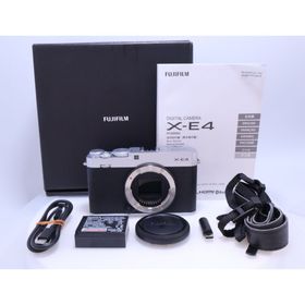 フジフイルム(富士フイルム)の【極美品】FUJIFILM X-E4 ボディ シルバー F X-E4-S(ミラーレス一眼)
