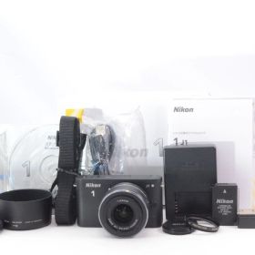 【極上美品/ショット数5000】Nikon 1 J1 レンズキット ブラック ニコンワン ジェイワン