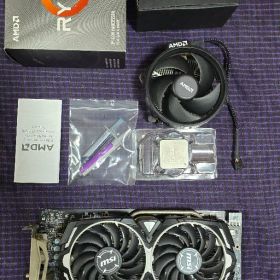 AMD Ryzen 5 3600 + MSI RX 580 8gb セット