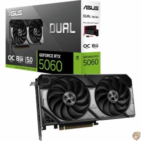 【最大2026円クーポン配信中】ASUS Dual GeForce RTX 5060 8GB GDDR7 OC Edition DUAL-RTX5060-O8G。