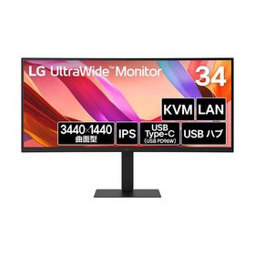 34U650A-B 34インチ ウルトラワイドモニター 3440x1440 100Hz IPS 3800R湾曲パネル