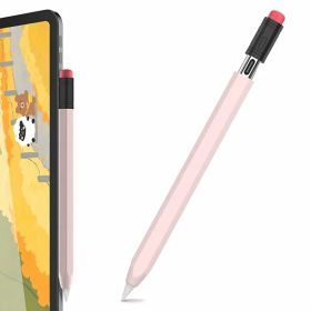 Apple Pencil (USB-C) 用シリコン保護ケース 鉛筆レトロデザイン 柔らかなシリコン材質 Apple Pencil (USB-C)のみに適用 (ピンク)