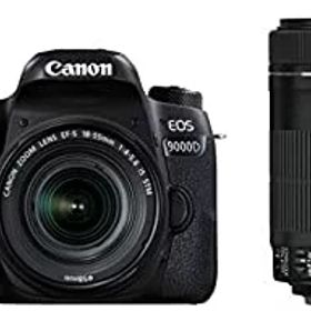 【中古】Canon デジタル一眼レフカメラ EOS 9000D ダブルズームキット EF-S18-55mm/EF-S55-250mm 付属 EOS9000D-WKIT