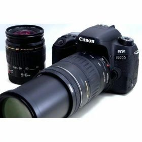 【中古】キヤノン Canon EOS 9000D 標準&超望遠ダブルズームセット 美品当店保証30日間 人気モデル 高画質 売れ筋