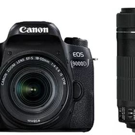 【中古】 Canon デジタル一眼レフカメラ EOS 9000D ダブルズームキット EF-S18-55mm/EF-S55-250mm 付属 EOS9000D-WKIT