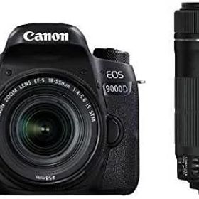 【中古】【アウトレット品】Canon デジタル一眼レフカメラ EOS 9000D ダブルズームキット EF-S18-55mm/EF-S55-250mm 付属 EOS9000D-WKIT当店保証30日間 人気モデル 高画質 売れ筋
