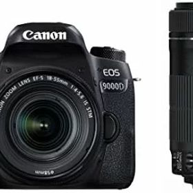 【中古】【アウトレット品】 Canon デジタル一眼レフカメラ EOS 9000D ダブルズームキット EF-S18-55mm/EF-S55-250mm 付属 EOS9000D-WKIT