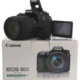 【Canon】キヤノン『EOS 80D EF-S18-135 IS USMレンズキット』2016年3月発売 デジタル一眼レフカメラ 1週間保証【中古】