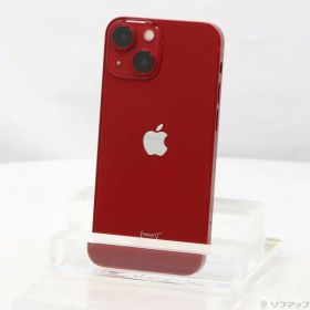 【中古】Apple(アップル) iPhone13 mini 128GB プロダクトレッド MLJG3J／A SIMフリー 【269-ud】