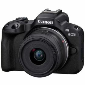 【納期約2週間】【お一人様1点まで】【代引き不可】Canon キヤノン デジタル一眼カメラ EOS R50 RF-S18-45 IS STMレンズキット ブラック EOSR50L1845STM BK