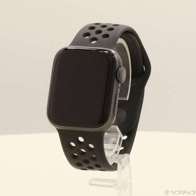 〔中古〕Apple(アップル) Apple Watch Series 5 Nike GPS 40mm スペースグレイアルミニウムケース アンスラサイト／ブラックNikeスポーツバンド〔348-ud〕