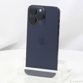 〔中古〕Apple(アップル) iPhone15 Pro Max 256GB ブルーチタニウム MU6T3J／A SIMフリー〔251-ud〕
