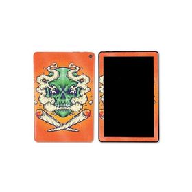 MightySkins Glossy Glitter Skin Compatible with Kindle Fire HD 10 (2023) - Smoke Skull | Protective, Durable High-Gloss Glitter Finish | E_並行輸入