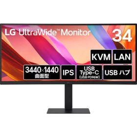 34U650A-B 34インチ ウルトラワイドモニター 3440x1440 100Hz IPS 3800R湾曲パネル