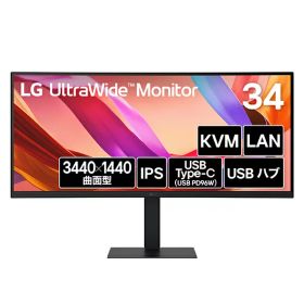 LGエレクトロニクス PCモニター LG UltraWide Monitor 34U650A-B 34型 /UWQHD(3440×1440） 3800R曲面型 IPS Monitor ウルトラワイド ディスプレイ