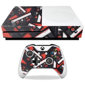 MightySkins Carbon Fiber Skin for Microsoft Xbox One S - Mixtape | Protective, Durable Textured Carbon Fiber Finish | Easy to Apply, Remove, and Chang