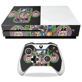 MightySkins Carbon Fiber Skin for Microsoft Xbox One S - Brainwashed | Protective, Durable Textured Carbon Fiber Finish | Easy to Apply, Remove, and C