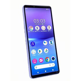 中古 SONY Xperia10 V 128GB ラベンダー XQ-DC44 SIMフリー ネットワーク利用制限▲判定 画面焼け ※赤ロム保証あります