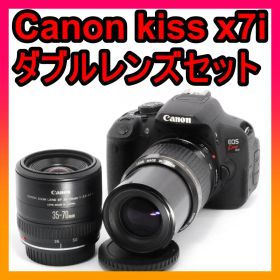 美品⭐️Canon Kiss x7i ダブルレンズ 初心者必見 カメラデビュー