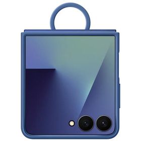 サムスン Ｇａｌａｘｙ Ｚ Ｆｌｉｐ７ シリコンリングケース ブルー ＥＦ−ＰＦ７６６ＴＮＥＧＪＰ １個（お取寄せ品)