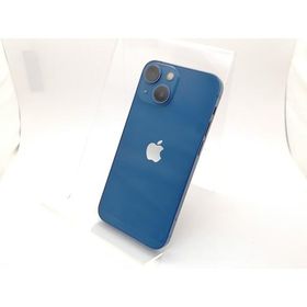 【中古】Apple 楽天モバイル 【SIMフリー】 iPhone 13 mini 128GB ブルー MLJH3J/A【秋葉3号】保証期間１ヶ月【ランクC】