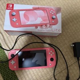 【訳あり】Nintendo Switch Liteコーラル 箱・充電器・ケース付
