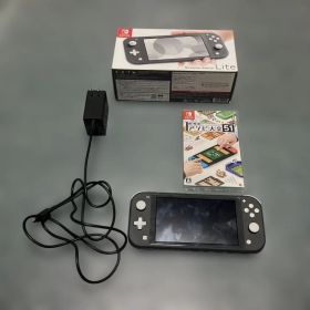 Nintendo Switch Lite グレー 本体 充電器 アソビ大全付き