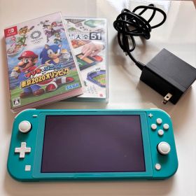 Nintendo Switch Lite カセット付き ターコイズ 本体＋充電器